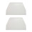 2x 19 cm x 12,5 cm επίπεδη πλαστική ξύστρα ζύμης για διακοσμητές κέικ 1