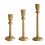 Classical Gold Coating Cast Iron Tall Candle Stand Taper- 8931 2