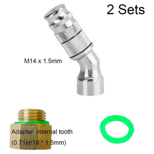 Adjustable Sprayer Nozzle Tips 2 Sets High Pressure Misting Nozzle 1.5mm Aperture 2