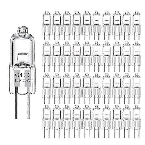 10-Pack G4 Halogen Bulbs 20W 12V – Warm White Light for Optimal Lighting