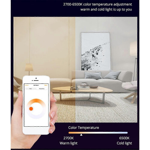 Smart Light Bulbs WiFi LED Bulb 9W RGB Voice Control