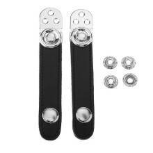 Black Accordion Bellows Straps with Metal Extension Film for Accordion 7.4cm
