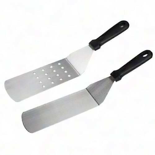 Heavy Duty Grill Turner and Scraper - Durable BBQ Tools for Cooking and Grilling