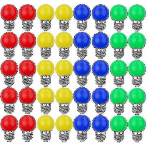 40X χρωματιστές λάμπες LED E27 240 Lumens για εσωτερική διακόσμηση