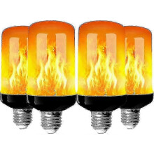 Συσκευασία 4 λαμπτήρων LED E27 4W με 4 λειτουργίες για το σπίτι/κήπο