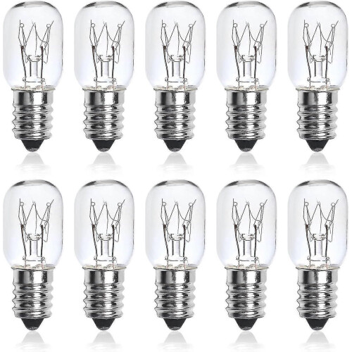 Συσκευασία 10 μικρών λαμπτήρων Edison με βίδα 25W SES E14, διαφανείς