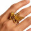 Adorable bague réglable en forme d'os de papillon pour-Argent 6