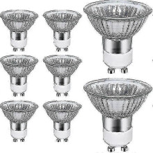 GU10-Halogenlampen, 8er-Pack, 50 W GU10-Halogenstrahler, 220–240 V Wechselstrom, 700 Lumen, 2700 K warmweiß