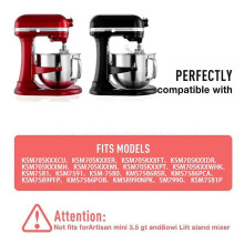 7QT ruostumattomasta teräksestä valmistettu vatkainkulho KitchenAid 7QT -kallistettavalle vatkaimelle