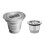 Reusable Refillable Coffee Capsule compatible for LOR Coffee Maker 1