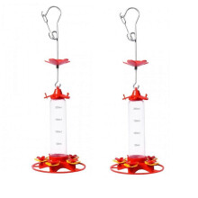 2PCS Bird Feeder 200Ml Plastic Feeders for Outdoors