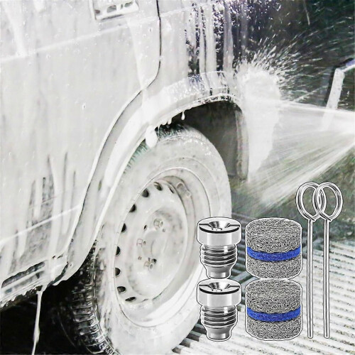 1.1mm Hole Foam Cannon Nozzle Kit for Foam Cannon Replacement Threaded Nozzle Tip and Mesh Filter w 2