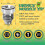 1.1mm Hole Foam Cannon Nozzle Kit for Foam Cannon Replacement Threaded Nozzle Tip and Mesh Filter w 4