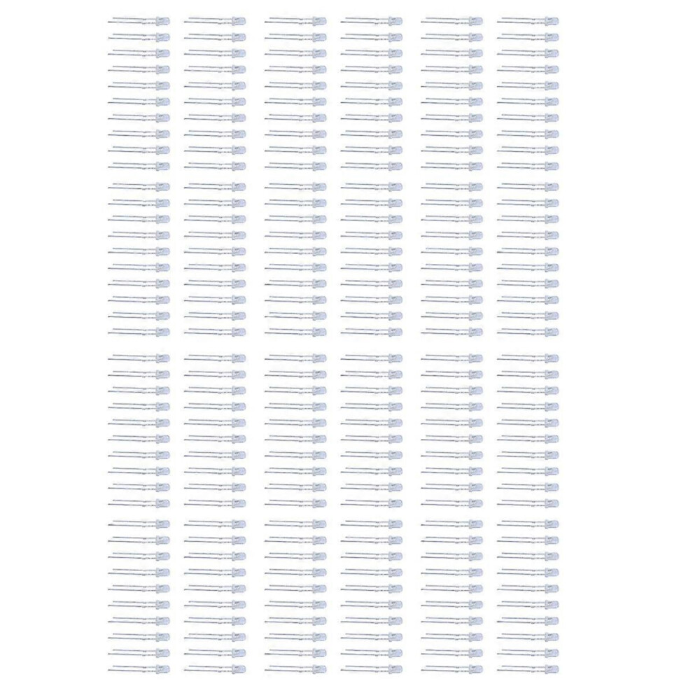 240 Pieces 3Mm White Led Lamp Light Emitting Diode Dc 2.5V-3V 9409192823212