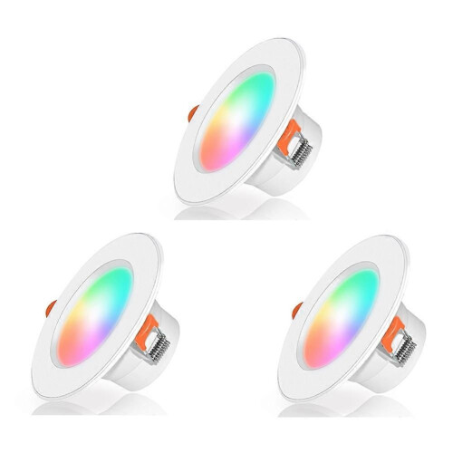 3 τεμάχια 10W Tuya Bluetooth Smart LED Downlight Λάμπα LED Λάμπα με δυνατότ