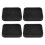 4Pcs Square Rubber Furniture Caster Cups 1