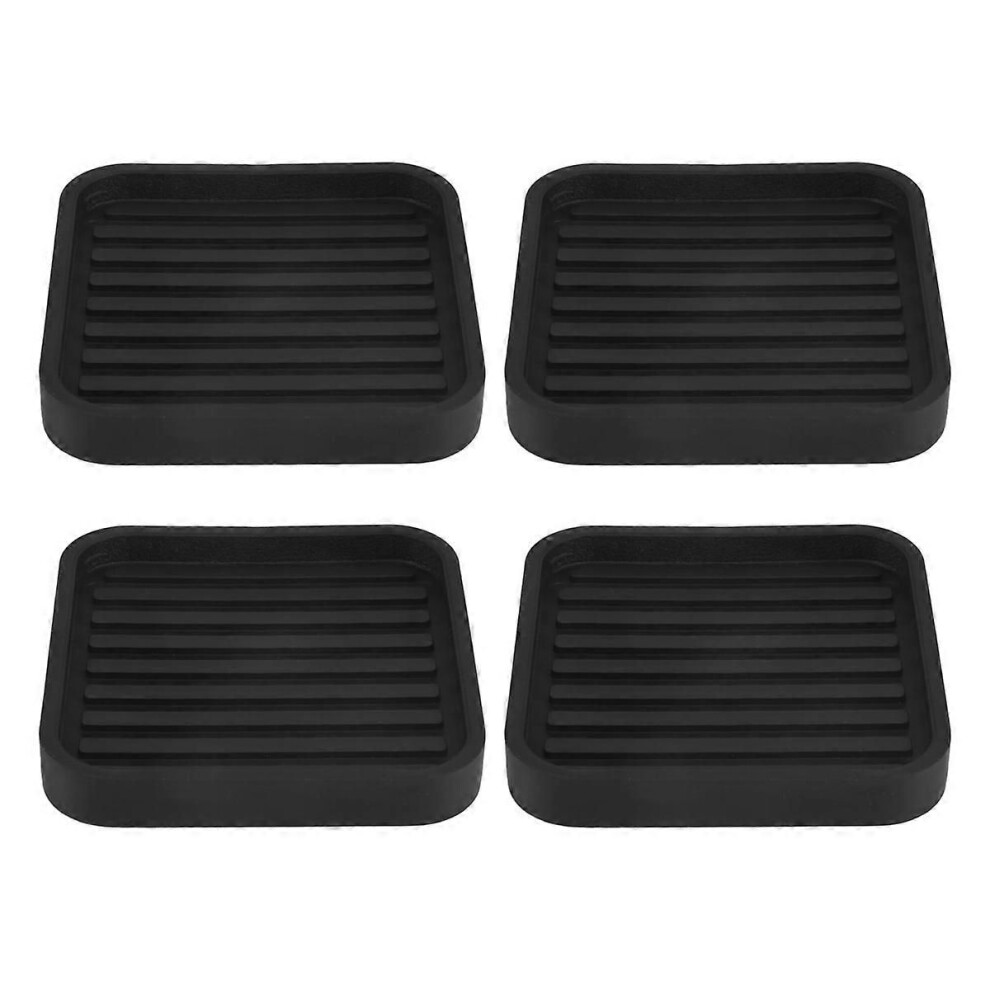 4Pcs Square Rubber Furniture Caster Cups 9409192875624