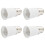 4x B22 naar E27 fittingadapter voor gloeilampen 1