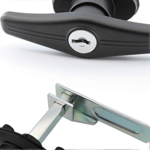 T-Handle Lock for Truck Cap Canopy Camper Shell, Keyed Alike, Universal Fit 2