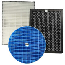 3-delige filterset compatibel met AC3829/10 luchtreiniger - HEPA-filter, koolstoffilter, bevochtigingspad