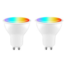Tuya GU10 Smart LED-Lampe, dimmbar, 5 W, AC 100–130 V, WLAN + Bluetooth, Steuerung per Smart-Home-App,