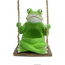 Swinging Frog Plant Pot Flower Pot Resin Frog Planter Pot