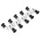 Windshield Spike Bolts M5 Screws Nuts Motorcycle Modification Accessories Silver 3