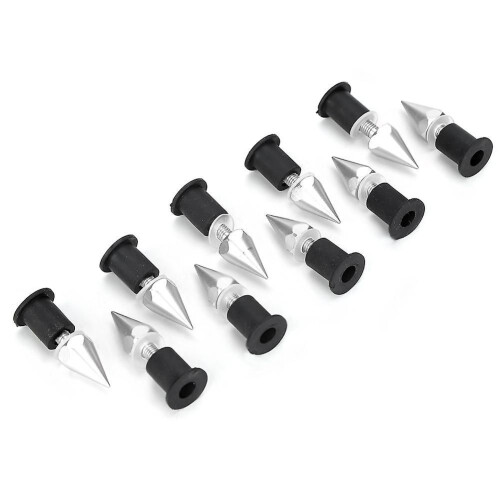 Windshield Spike Bolts M5 Screws Nuts Motorcycle Modification Accessories Silver 2