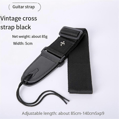 Svart gitarr Elgitarr Elbas Ukulele Rem