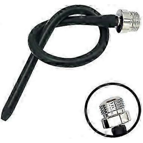 2025 Latest Silicone Enema Nozzle Attachment, Reusable Douche Hose Black 1