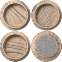 Non-Slip Felt Floor Cups Castors, 60mm 2.4 Inch Furniture Floor Protectors for Chair Legs, Wooden & Laminate Floors, 4pcs