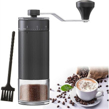 Portable Manual Coffee Grinder with 40 Adjustable Settings,Hand Coffee Bean Mill with 30g for Travel Camping Office Home