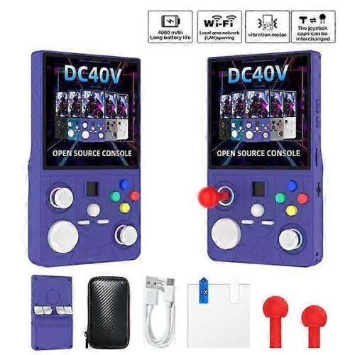 DC40V Ρετρό φορητή κονσόλα παιχνιδιών Linux WiFi GamePad RGB Light Effect 4.0 ιν 1