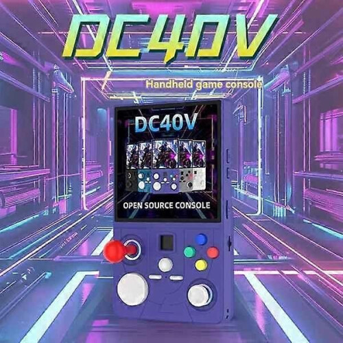 DC40V Ρετρό φορητή κονσόλα παιχνιδιών Linux WiFi GamePad RGB Light Effect 4.0 ιν 2
