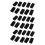 Plastic Rectangle Tube Inserts End Blanking Cap 25X50mm 30 Pcs Black 1