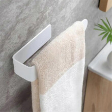 U Shape Bathroom Acrylic Towel Bar Hand Towel Holder, Self Adhesive Towel Rack for Bathroom Wall Mou