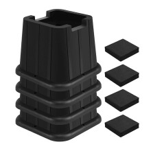 Bed Risers Heavy Duty, Adjustable Furniture Risers for Bed, Sofa, Table, Chair, Support Up to 1500 L