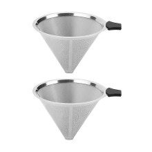 2 Pack Coffee Filters Compatible for Chemex (6, 8, 10 Cup) and Hario V60 02 and 03 Drippers, Pour over Coffee Filters