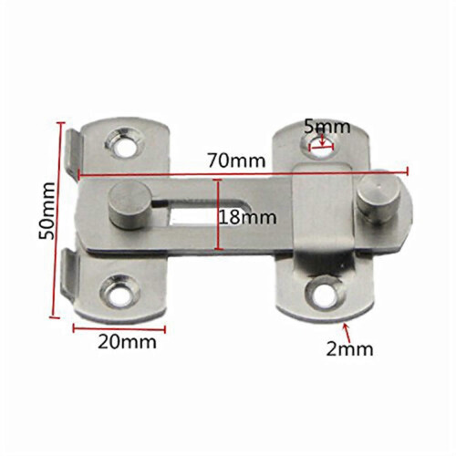 3X 20x50x70mm από ανοξείδωτο χάλυβα οικιακή ασφάλεια πύλης πόρτ 2