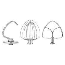 KitchenAid 4,5–5 litran kallistuspäällä varustetun yleiskoneen ruostumattomasta teräksestä valmistetut
