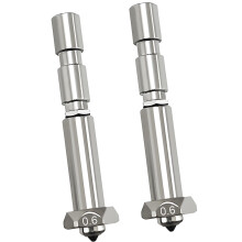 2 stuks premium stalen spuitmonden voor 3Max consistente-0,6 mm