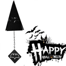 Halloween Room Decoration Halloween Wrought Triangle Wind Chime Pendant Garden Bell Decoracion Para Habitacion A