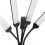4-Arm Fill Light, Flexible Gooseneck, 3 Lighting Modes, Adjustable Brightness, Smart Digital Display, Multi-Function LED Fill Light Holder, US Plug 2