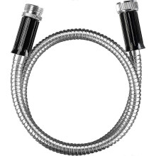 Tubo da giardino corto in metallo da 90 cm con connettori, tubo di drenaggio compatibile con avvolgitubo