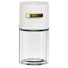 180ml Glass Salt Shaker with Press-Type Control, Sealed Seasoning Jar for Kitchen Use, Easy to Clean A