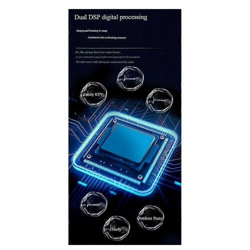 Ασύρματο ηχείο Bluetooth με 2 μικρόφωνα, φορητό subwoofer υψηλής ισ 2