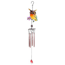 Home Fashion Decoration Metal Wind Chime Owl Wind Chimes Garden Outdoor Decor Hanging Pendant Gifts Accessories Tools B