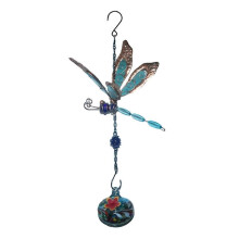 1PCS Wind Chimes Hanging Bird Feeder With Flower Shape Feeding Ports