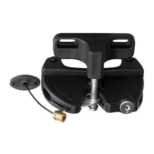 Key Lockable 2 Way Gate Latch with Spring Loaded Pull Cable Key 2 Sided Gate Fence Lock for Outdoor 2