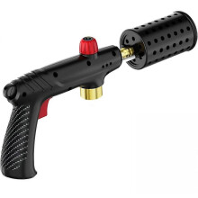 Propane Torch Head with Adjustable Flame, Handheld Torch Head for BBQ, Grill,Sous Vide,Safety Lock & Wide Nozzle Design